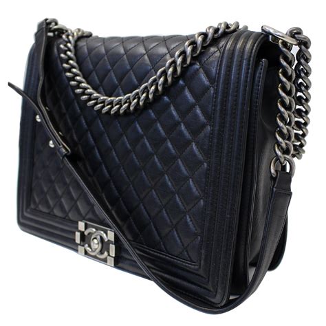 chanel boy flap bag price|chanel black boyfriend bag.